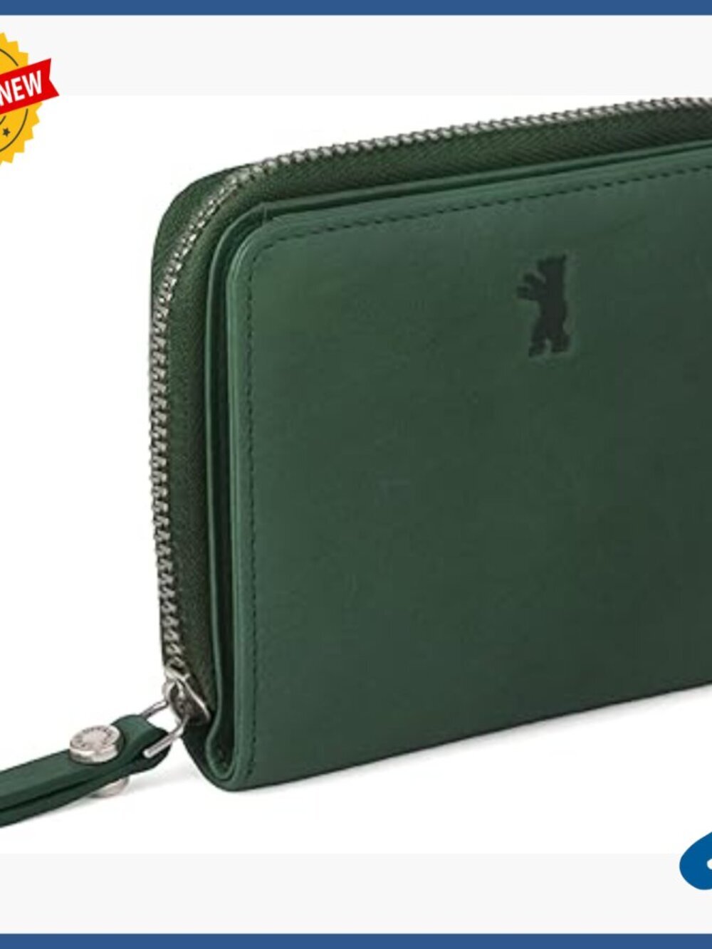 Genuine Leather Mini Bifold Wallet with RFID Blocking & Coin Pocket